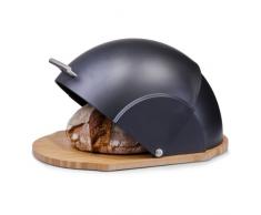 Zeller 27282 Portapane, BambÃº, Nero, 38.5x26.5x20 cm