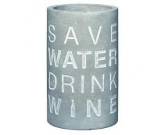 Räder - Secchiello per il vino con scritta "Save water, drink wine"