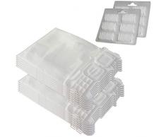 Set 12 Sacchetti per aspirapolvere + 12 Profumi adatti per Vorwerk Folletto VK 135 136 - VK135, VK136 - FP 135 136 - FP135/136 - con microfibra speciale