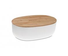 KECKU Portapane Namur PS di plastica, Plastica, Bianco, 37.5 x 23 x 14 cm