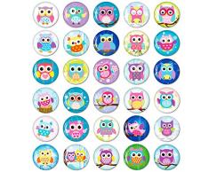 MORCART Gufo Calamite Magneti Frigo Armadietto Frigorifero Simpatici Divertenti Cucina Scuola Aula Lavagna Ufficio Lavagna Magnetica Decorativi Regali per Adulti Bambini