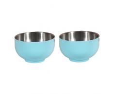 UPKOCH 2Pcs Punch Bowl Ciotole Portata In Acciaio Inossidabile Ciotola Per Zuppa Ciotola In Acciaio Inossidabile Ciotola A Doppio Strato Ciotola Per Spuntini Tonalità Della Terra Fard