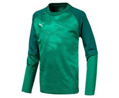 PUMA Cup Training Sweat Core Maglia, Unisex Bambini, Pepper Green/Alpine Green, 128