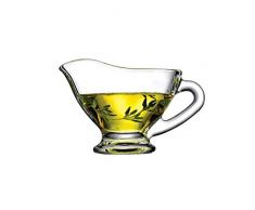 YIXIN2013SHOP Salsiera Piccolo Vetro Creamer, caffè Latte Creamer Pitcher/Servire Brocca/Sauce Pitcher/Latte Creamer Brocca for la Cucina Salsiera in Porcellana (Size : M)