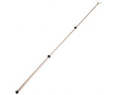 Angoily Stendibiancheria, palo di puntello, tenda da appendere, supporto cm bastone e borsa telescopico lavanderia portatile estesa medicazione portata puntelli in metallo cappotto ferroviario per
