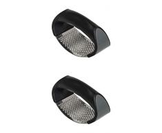 2 pezzi spremiaglio schiacciapatate tritacaglio frantoio aglio Aglio Peeler Pressa Aglio Acciaio Inox Aglio Press frantoio da cucina, Impugnatura Ergonomica Facile da usare