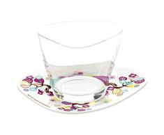 Ritzenhoff Dolce Vita, Bicchiere da Dessert con Piattino, Design 2013, Nils Kunath, 2960003
