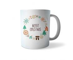Tazza di Natale Idea Regalo Natalizia Christmas Circles