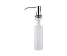 Ibergrif M34027 - Dispenser Liquidi per Lavello Cucina, Portasapone Incasso, Erogatore Sapone, Cromo