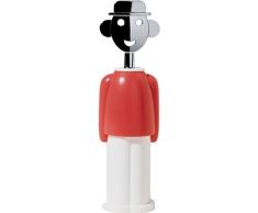 Alessi Alessandro M AAM23 R Cavatappi di Design in Zama Cromata e Resina Termoplastica, Rosso