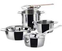 Alessi Batteria pentole in acciaio POTS&PANS 7 pz.