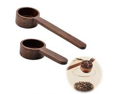 Cucchiaio Dosatore In Legno,2 Pezzi Cucchiaino Dosatore Per Caffè,Cucchiai Dosatori Grammi,Pratico Misurino Per Farina/Tè/Caffè In Grani/Caramelle/Spezie (Capacità 8g e 10g)