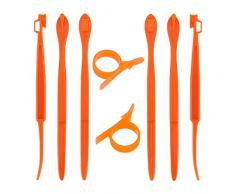 LUTER 6+2 Pezzi Sbuccia Arance Fruit Peelers Rimozione degli Agrumi Plastica Affettatrice Gadget da Cucina per Arancia