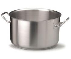 Pentole Agnelli, COIX3104E16, Casseruola Alta in Acciaio con 2 Maniglie in Acciaio, Acciaio Inox 18/10, Diametro 16 cm