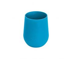 EZPZ Mini Cup 12 mesi + Bicchiere da allenamento per bambini piccoli, 100% silicone, progettato da uno specialista dellalimentazione pediatrica, blu