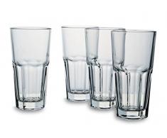 Bohemia Cristal Set For you and me 093 006 137 Set di 4 bicchieri per latte macchiato in vetro, 350 ml circa