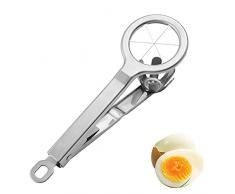 Affettatrice per Uova, Tagliauova, Tagliauova Compattato, Affettatrice Multiuso, Tagliauovo Tagliauova Multiuso in Acciaio Inox, per Tagliare Uova, Insalate, Panini, Frutti, Fragola