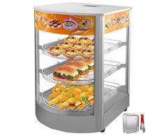 VEVOR Vetrina Scaldavivande 35x42x52cm Vetrina Scaldavivande Elettrica Commerciale Vetrina Riscaldata Scaldapiatti con Porta Magnetica
