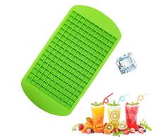 iJiZuo Stampo per Cubetti Ghiaccio in Silicone Vaschette Stampo Ghiaccio Silicone, con 126 cavità a Forma di Cubo, Cubetti Ghiaccio Flessibili per Congelatore, Whisky, Cocktail e Altre Bevande