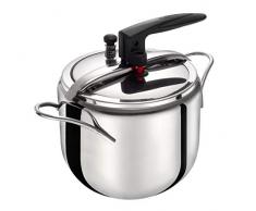 Aeternum AET401 Divina, Pentola a Pressione da 7 Litri con Valvola di Sicurezza, Acciaio Inox, Adatta allinduzione, 18/10, Antracite