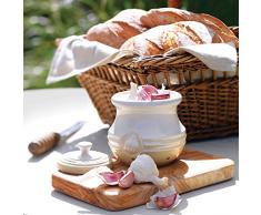 Le Creuset, Porta Aglio con Coperchio, Gres, Crema