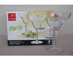 MamboCat - Bicchieri Margarita per feste/party, serie Ypsilon, set da 4, 33 cl