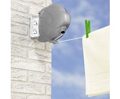 Yellowshop. - Filo stendibiancheria Estraibile da Muro Modello Jumbo