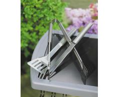 Weber 6420 Posate per barbecue in acciaio INOX, 3 pezzi