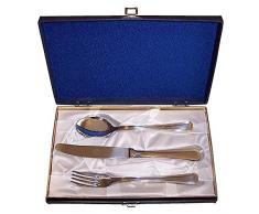 September 3 posate in acciaio inox 18/10 Gnutti accenti bicolore oro cucchiaio knife fork - personalizzabile - REGISTRAZIONE NEGLI PREZZO