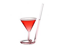 RosyFate Bicchiere di vino da vampiro, Bicchiere da cocktail a spirale, Bicchiere da Vino con Cannuccia, Bicchiere da succo, per Cocktails, Champagne, Whisky, casa, Bar