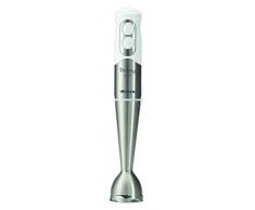 Ariete Pimmy 3 in 1 Frullatore a Immersione, Tritatutto, Frusta Elettrica, 1 Litro, 500 W, Acciaio Inossidabile, 2 velocità, Bianco