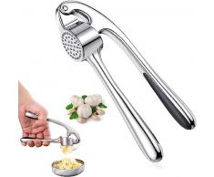 Spremiaglio Premium, Frantoio Per Aglio In Acciaio Inossidabile, Smerigliatrice Con Cestello Rimovibile, Spremiaglio Resistente, Facile Da Usare, Facile Da Pulire E Resistente