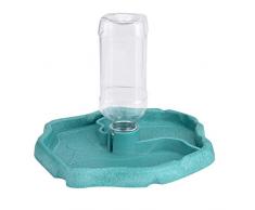 Furpaw Distributore di Acqua per Rettili, Ciotola Rettili Acqua Alimentatore Automatico Bottiglia e Ciotola Dispenser Acqua e Cibo per Tartaruga Ragni Lucertola - Blu