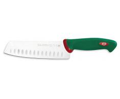 Sanelli Premana Professional Coltello Giapponese Olivato, Acciaio, Verde/Rosso, 31.0x3.0x6.0 cm