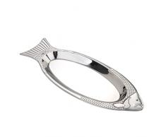 Cabilock Piatto di Pesce Vaschette per Alimenti in Acciaio Inox di Pesce Vapore Piatto di Pesce- A Forma di Snack Piatto di Antipasto Vassoio di Stoccaggio per La Casa Ristorante Cucina