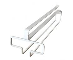 Onlynery Porta Bicchiere di Vino sotto Il ripiano | Portaoggetti per Bicchiere di Vino Senza Punch | Scaffale Porta Bicchieri da Vino, Organizer in Vetro per Bar, Cucina, Ristorante, sottopiano