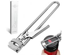 Apriscatole a Mano in Acciaio Inox, Apriscatole Manuale, Apri Barattoli Antiscivolo