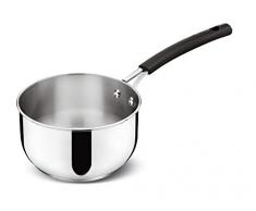 Lagostina Tempra Casseruola Fonda, Manico Lungo, Ã 14 cm, Acciaio Inossidabile, Argento