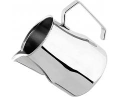 VIA CREMA Bricco Latte Professionale Acciaio Inox 500ml Capuccino Art Spout - Made In Italy By Motta (500 ML) Lattiera Bricco Latte Bar Milk Jug