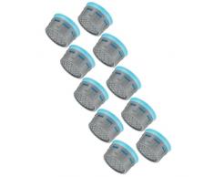 Schläfer 01802002 - Inserto Aeratore Rompigetto Rubinetto M22-M24 Cartuccia Filtro Universale Perlator Long Life Classe A, 13.5 lit/min, compatibile con Aeratore NEOPERL risparmio acqua, Conf. 10PZ