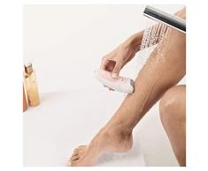 Braun Silk-épil 5, Depilatore Donna, Epilatore Elettrico Donna con Testina Radente e Cappuccio Massaggiante, Con Bikini Styler Incluso, Uso a Secco o Sotto Acqua, Idea Regalo, SE5-820 Bianco e Rosa