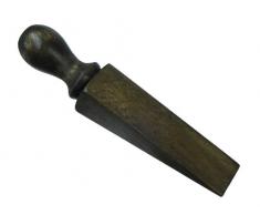 100x porta closerstop cuneo marmellata stopper legno scuro 140mm