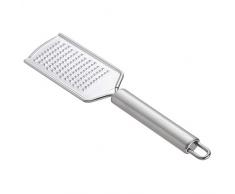 AmazonCommercial - Grattugia piatta per formaggio, in acciaio inox