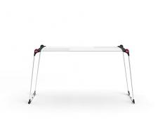 GIMI Dinamik 20 più Stendibiancheria Estensibile, Acciaio, Bianco, 19 metri di stenditura