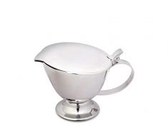 Weis Salsiera con coperchio, 450 ml, in acciaio inox, argento, dimensioni: 17 x 12,3 x 12 cm, 15880