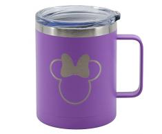 MINNIE MOUSE |Tazza thermos in Acciaio Inox – 380 ml - Thermos per il caffé |Thermos riutilizzabile per bevande calde/fredde con sistema di isolamento sottovuoto a doppia parete e coperchio senza BPA.