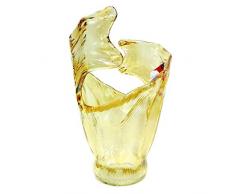 Tammaro Home Vaso in Vetro di Murano Miele Modello Onde by