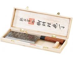 TokioKitchenWare Coltelli da Chef - Cinese Accetta da cucina: Mannaia cinese, realizzata a mano (Cinese coltello)