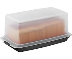 SIGNORA WARE Portapane | Portapane Bauletto a Doppio Uso | Contenitore Pane Ermetico in Plastica per Alimenti Secchi e Freschi | Scatola Porta Pane da Tavola 2 in 1 | Mantiene il Pane Fresco