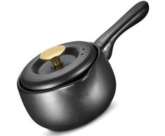 ZHANGLE Anodizzato duro Padella Ceramica Set metallo Utens duro anodizzato leggero coperto casseruola riscaldamento omogeneo durevole Casseruola Pentole POT della minestra di alta capacità Elegante Ca